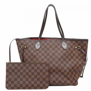 LOUIS VUITTON Brown Damier Neverfull MM Tote Bag